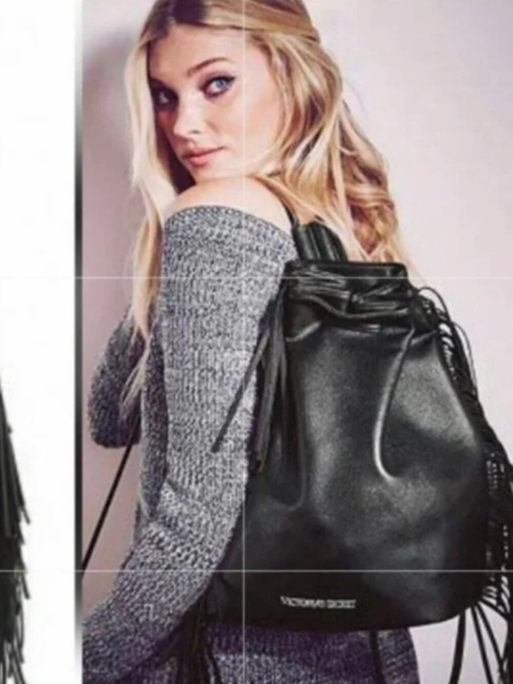 Victoria's Secret Pleather Fringe Backpack